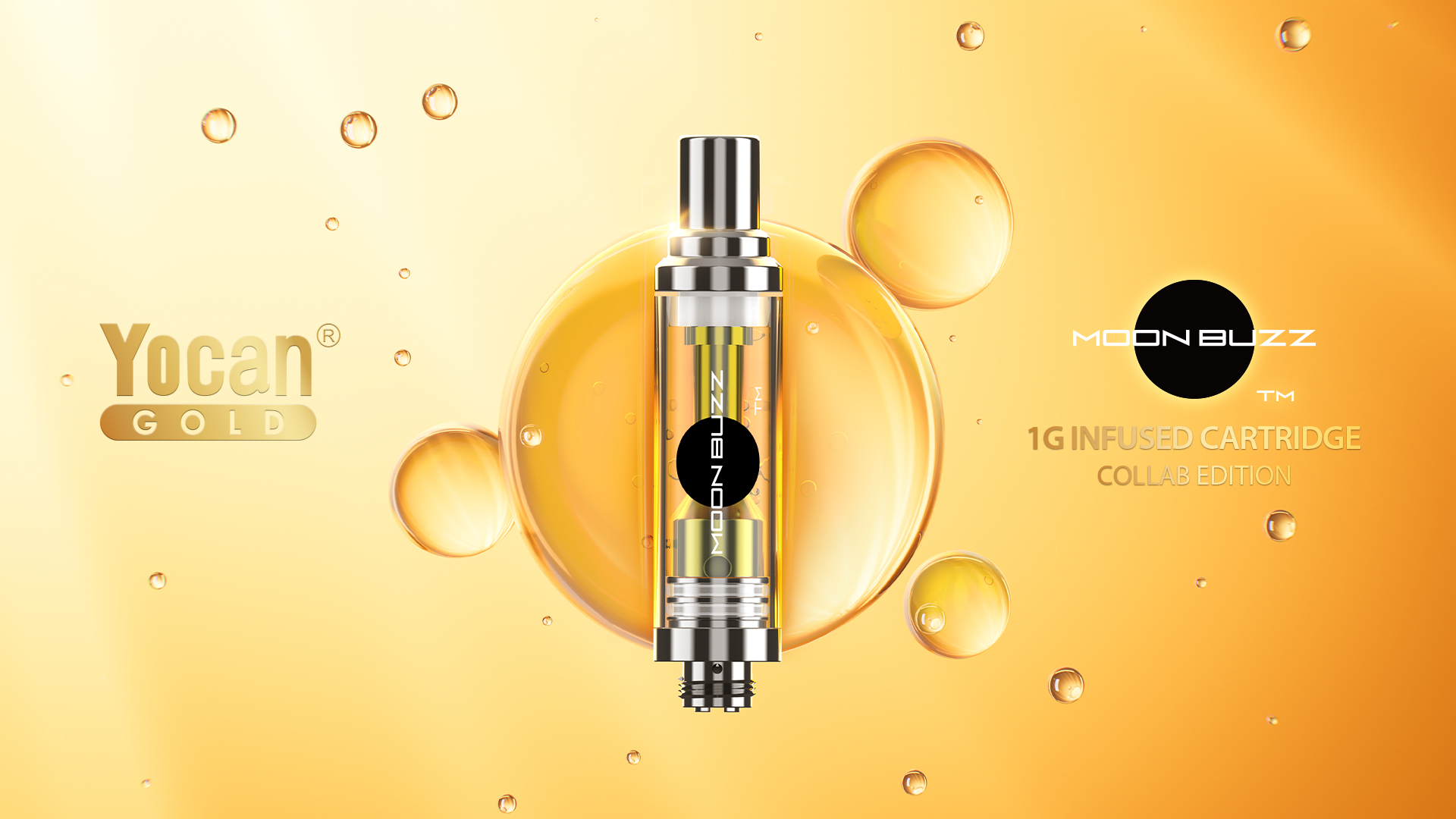 Yocan Gold 1g infused cartridge Collab Edition - MOONBUZZ